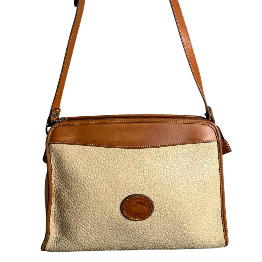 Vintage Dooney & Bourke Pebble Leather Crossbody Cream Tan – Strap Wear